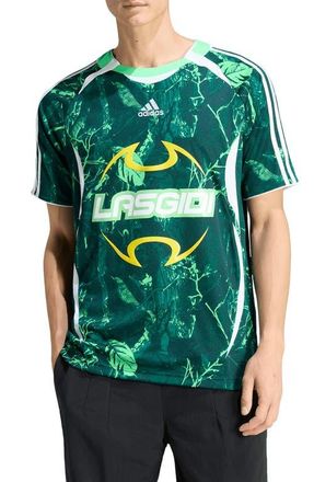 adidas Lagos Graphic Jersey in Screaming Green/Ivy/Green at Nordstrom, Size Xx-Large