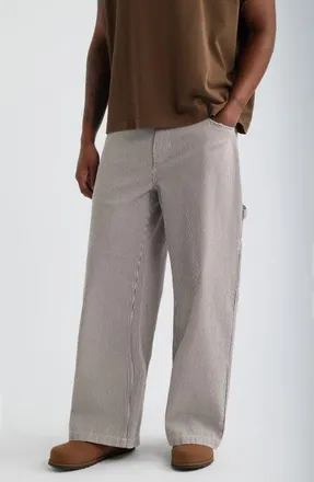 Elwood Pinstripe Pants in Brown Pinstripe at Nordstrom, Size 36