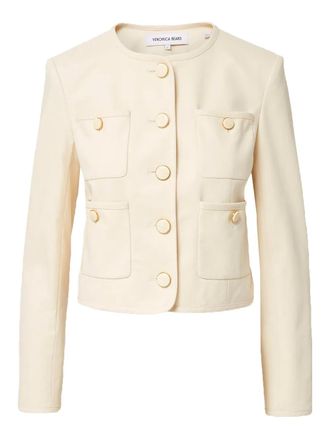 Veronica Beard Cirtane button-detailed jacket - Neutrals