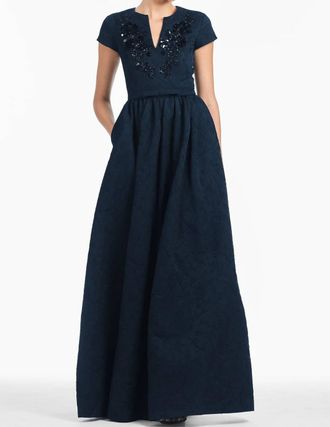 Sachin & Babi Estelle Gown In Poseidon