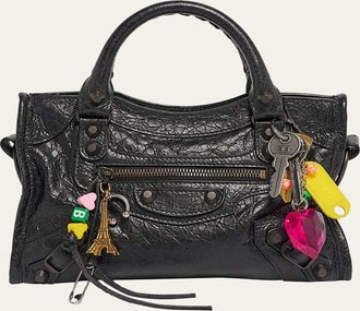 【BALENCIAGA】クロコ押し small bag In Shiny ★関税送料込み BALENCIAGA】XXスモール FLAP バッグ クロコダイル型押し