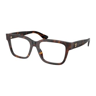 Chanel Square Eyeglasses - Dames - Accessoires - Bruin - Maat: 53 MM Nylon