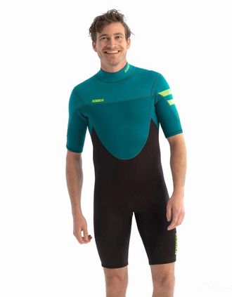 Jobe Mens Jobe Mens Perth Shorty 3|2MM Shortie - Blue/Green - Size: 44/Regular