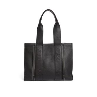 Chlo&eacute; Chloe Woody medium lederen draagtas