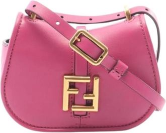 Fendi Pre-owned Mini Shoulder Bag - Dames - Vintage Mini Tas - Roze - ONE Size - Leer - Vintage