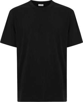 Dries Van Noten Katoenen Crew Neck T-Shirt - Heren - T-shirts - Zwart - S - Katoen - Tops