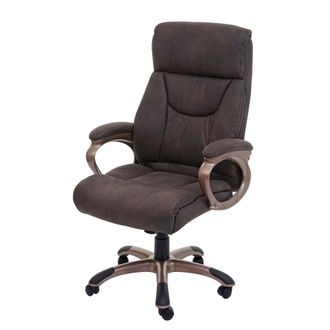 Hhg Hhg - Silla De Oficina Dallas, Silla De Escritorio Silla Giratoria Silla Ejecutiva, Mvg-certificado, Suede Look Gris Oscuro