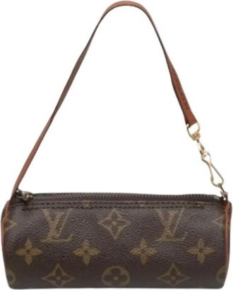 Louis Vuitton Pre-owned Papillon Pochette - Dames - Vintage Mini Tas - Bruin - ONE Size - Vintage