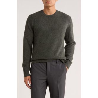 Amicale Cashmere Feeder Stripe Cashmere Sweater in Olive at Nordstrom Rack, Size Xx-Large