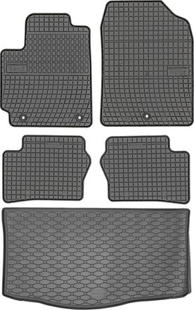 OEM Juego De Alfombrillas De Goma Para Coche Y Maletero Para Kia Picanto Iii Hatchback A Partir De Abril De 2017