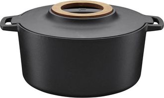 Fiskars Norden Cacerola De Hierro Fundido Esmalte Negro 6 Litros