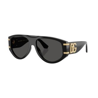 Dolce & Gabbana unisex, Accessoires, Zwart, Maat: 57 MM Polyamide