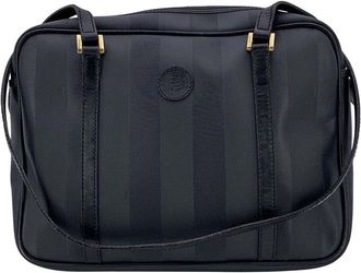 Fendi Fendi Black Cotton Shoulder Bag (Authentic Pre-Loved)