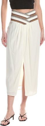 BA&SH Ba&Sh Talkie Mid-Length Skirt