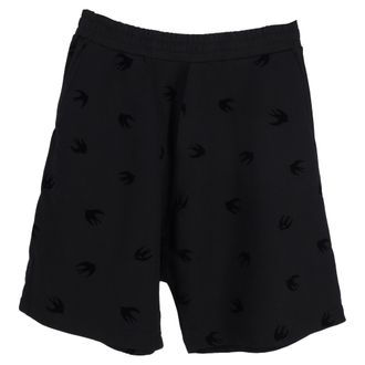 Alexander McQueen McQ by Alexander McQueen Mini Swallow Dart Shorts in zwart katoen