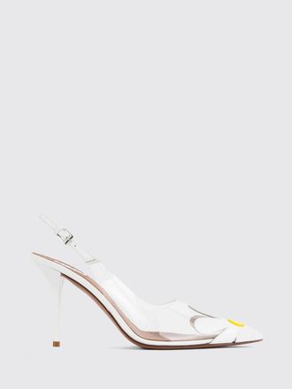 Alaia PVC Slingbacks with Stiletto Heel and Floral Appliqu&eacute;