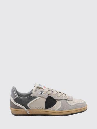 Philippe Model Pgal Suede Calfskin Low-Top Sneakers with Perforated Toe