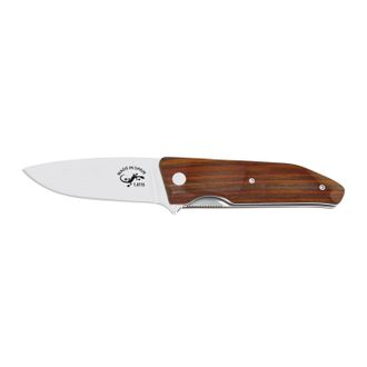OEM Navaja Salamandra 190021, Con Mango De Cocobolo, 85 Gramos De Peso, Hoja De 8 Cm De Acero Inoxidable 1.4116 + Pa&ntilde;uelo Desenfunda