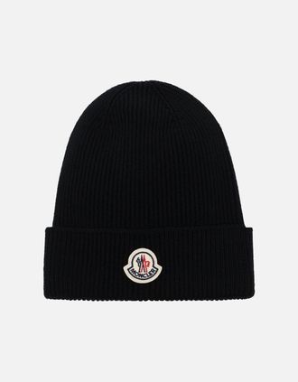 Moncler Mens Classic Archive Logo Hat Black - Size: OS