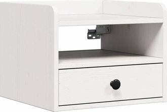 vidaXL Vidaxl - Mesa de Noche Blanco 38 x 36 x 29.5 cm Madera maciza de pino