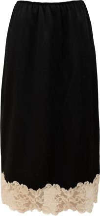 RXQUETTE Gonna midi in pizzo - Nero