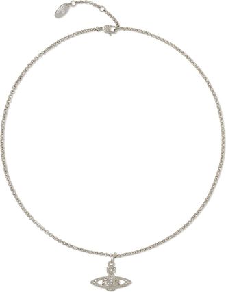 Vivienne Westwood Mini Bas Relief Pendant Necklace with Celestial-Inspired Charm