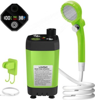 OEM Ducha Port&aacute;til Para Camping, Kit De Ducha Para Camping, Bomba De Ducha El&eacute;ctrica Recargable, 6000 Mah, Con Pantalla Inteligente Para Uso En Exteriores
