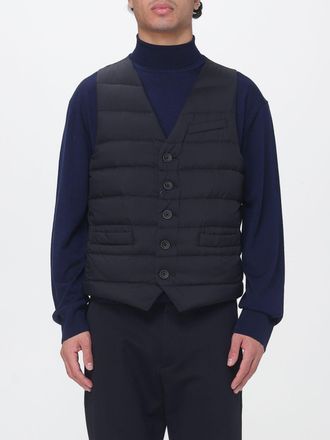 Herno Gilet imbottito in nylon trapuntato con scollo a V e bottoni