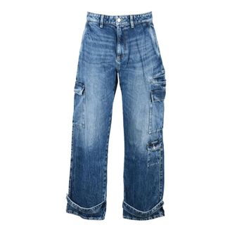 Icon Denim Los Angeles Jeans, Dames, Blauw, W27, Katoen, Straight Jeans