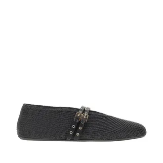 Alaia Paper straw ballet flats Woman 36