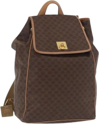 Celine Pre-owned Plastic Rugzak - Dames - Vintage Rugzakken - Bruin - ONE Size - Vintage