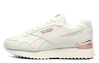 Reebok Women Glide Ripple Clip Sneaker, FTWR White/FTWR White/Rose Gold, 7.5