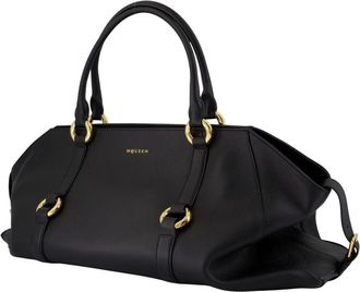 Alexander McQueen Mens Farringdon Maxi Shoulder Bag Black Calfskin