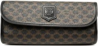Celine Pre-owned Canvas Clutch - Dames - Vintage Clutch - Zwart - ONE Size - Leer - Vintage