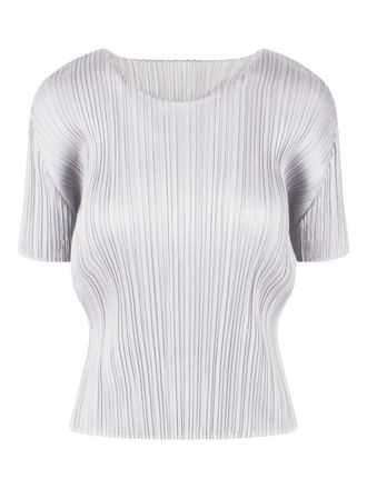 Pleats Please Issey Miyake Top met plooien - Grijs