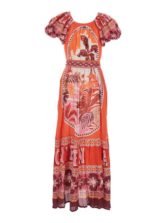 Miss June Peony Dress - Red