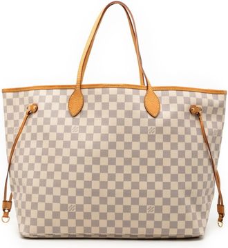 Louis Vuitton Brown White Pvc Leather Handbag Tote Bag (Pre-Owned)