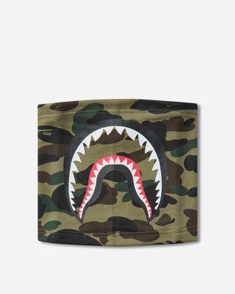 A Bathing Ape 1st Camo Shark Neck Warmer Green