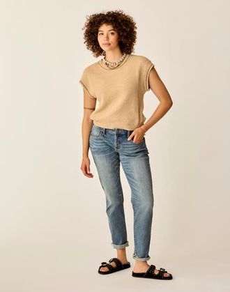 Carve Designs Phoebe Sweater Top in Biscuit at Nordstrom, Size Xx-Small