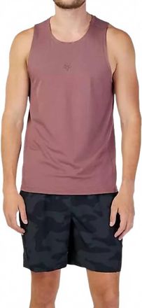 Fox Mens Rep Tank Top In Cordovan Red