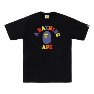A Bathing Ape Colors College T-Shirt Black 1L30-110-019-BLK
