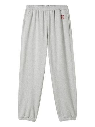 Izzue elasticated-cuff track pants - Grey