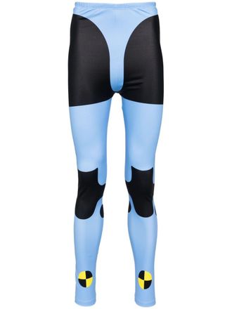 Walter Van Beirendonck Leggings Dummy Bike - Blu