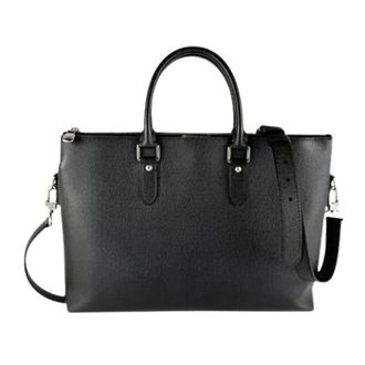 Louis Vuitton Pre-owned Taiga Leder Aktetas - Heren - Vintage Handtas - Zwart - ONE Size - Leer - Vintage
