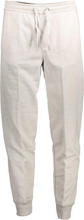 Calvin Klein Mens Drawstring Waist Jogger Pants - Ivory Cotton - Size X-Large