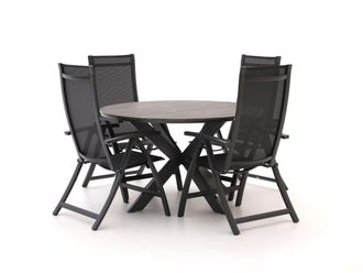 Bellagio la vita attrattiva Bellagio Trappeto/Fidenza &oslash;126cm dining tuinset 5-delig verstelbaar