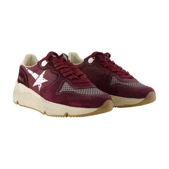 Golden Goose Suede & Mesh Sneaker - Burgundy