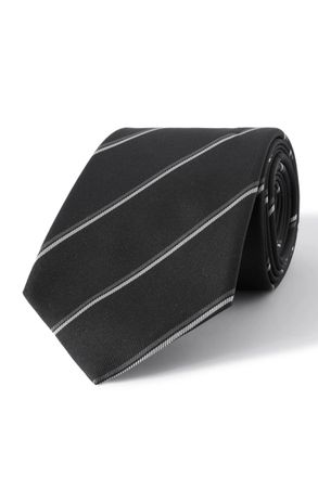 Saint Laurent 8cm Striped Silk-Twill Tie