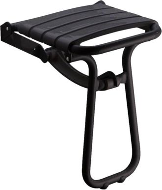 Pellet Pmr Pellet Asiento De Ducha Escamoteable Essential Confort Con Pie De Aluminio Epoxi Negro
