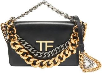 Tom Ford Pre-owned Triple Chain Leather Shoulder Bag - - Pre-owned - Donna - Nero - ONE SIZE